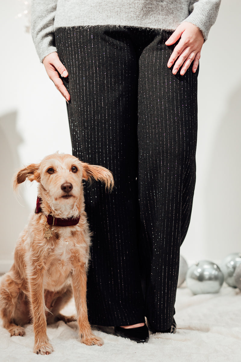 Mary Geggo lurex pant