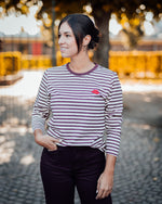 Hunta kiss tee burgundy