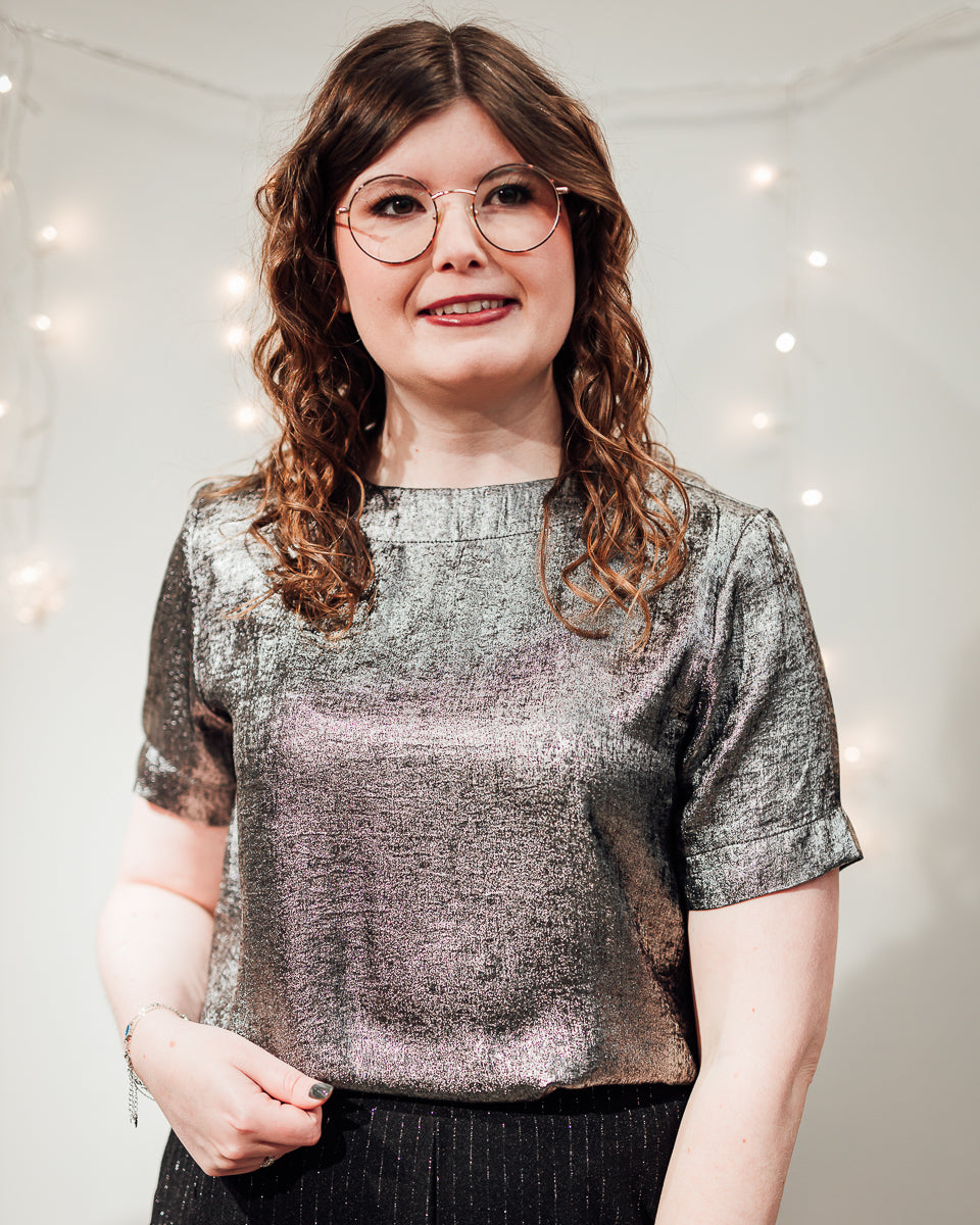 Lorina blouse silver