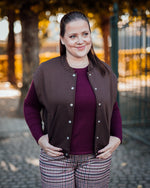 Cozy waistcoat brown