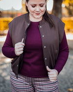 Cozy waistcoat brown