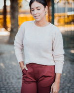 Sienna pull pink sand melange