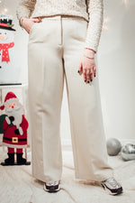 Denoa pants oatmeal