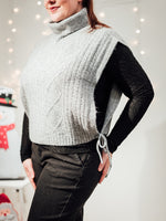 Frina knit slipover grey melange