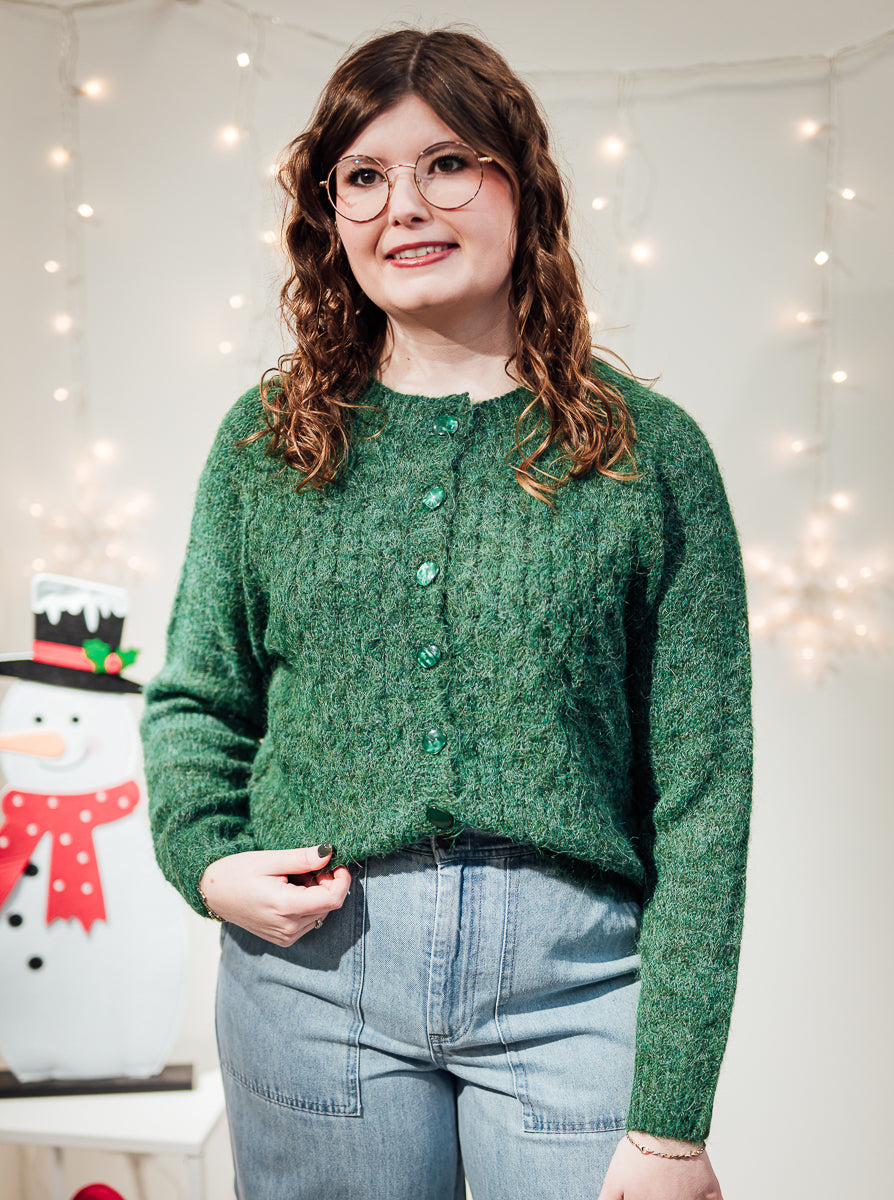 Belablue cardigan pineneedle