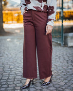 Blazer cropped pant rum raisin