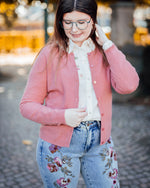 Mela cardigan mauvewood