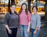 Kibana lace pullover lichtgrijs, roze of bruin