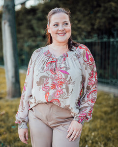 Noviba blouse floral paisley