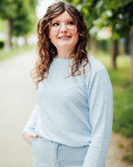 Jara t-shirt airy blue stripe
