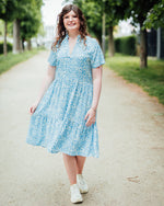 Eda SS dress ethereal blue leo