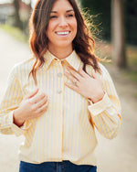 Soho striped shirt double cream