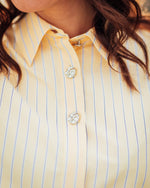 Soho striped shirt double cream