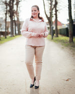 Mary pull v-hals rose smoke