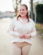 Mary pull v-hals rose smoke