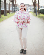Kalia blouse orchid floral