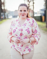 Kalia blouse orchid floral