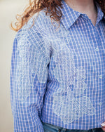Jani deco shirt blue pink check