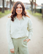 Vesper loose shirt laurel green