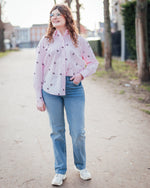 Nelly loose shirt ballerina fig bow