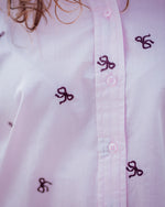 Nelly loose shirt ballerina fig bow