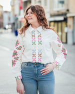 Breezy shirt spring gardenia