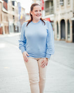 Lizza pull buttons powder blue