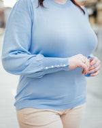 Lizza pull buttons powder blue