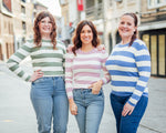 Plum top blauw, roze of groen