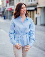 Cherissa shirt blue stripe
