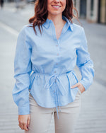Cherissa shirt blue stripe