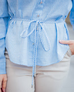 Cherissa shirt blue stripe
