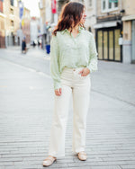 Natalia 7/8 straight twill natural sand