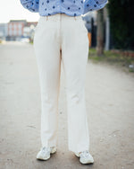 Danta flared pants oyster melange