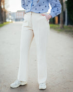 Danta flared pants oyster melange