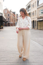 Iberlin emb shirt cerise