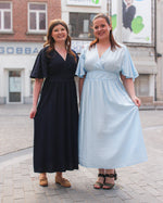 Sirena long dress donkerblauw of lichtblauw