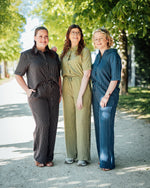 Power pant bruin, saliegroen of blauw