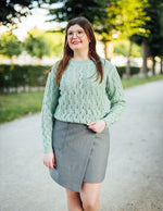 Lena knit granite green