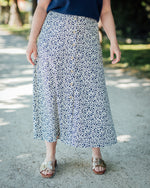 Falakka button skirt medieval blue