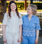 Marina shirt blauw of wit