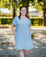 Falakka v-neck dress della robia blue (laatste: 38!)