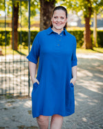 Tala Elina tetra dress nautical blue