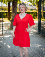 Lifana dress fiery red