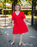 Lifana dress fiery red