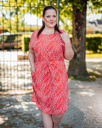 Joella o-neck dress nature vibe (laatste: 42!)