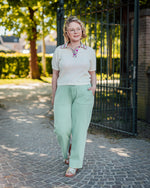 Kate pique pant light grass green