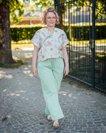 Kate pique pant light grass green