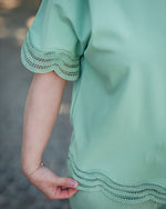 Paola top light grass green