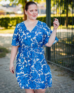 Ikaia dress nebulas blue flower